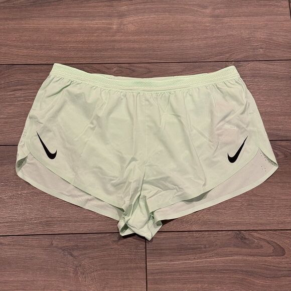 Nike Aeroswift Dri-Fit ADV 2" Brief Lined Running Shorts Mens XL Vapor Green